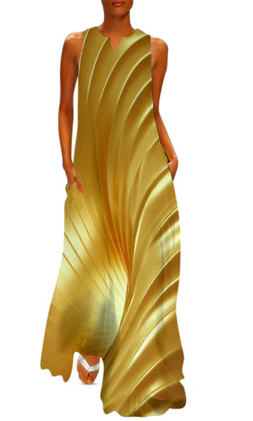 Puccelli Golden designer dress